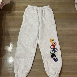 Edikted Grey 8-Ball Sweatpants